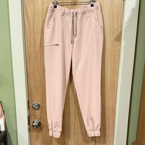 Jaanuu Light Pink Scrub Pants